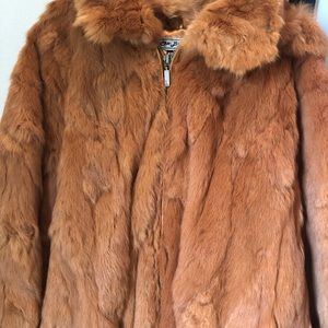 Men’s 4XL genuine fur coat with removable hood